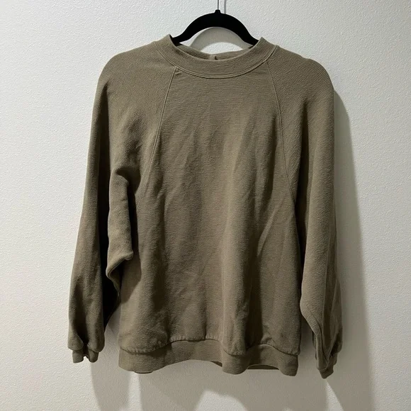 Madewell women’s button-back mock neck top size medium, distant surplus, medium - Picture 3 of 9